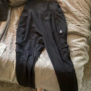 FP Movement by Free People Black Ribbed Pants